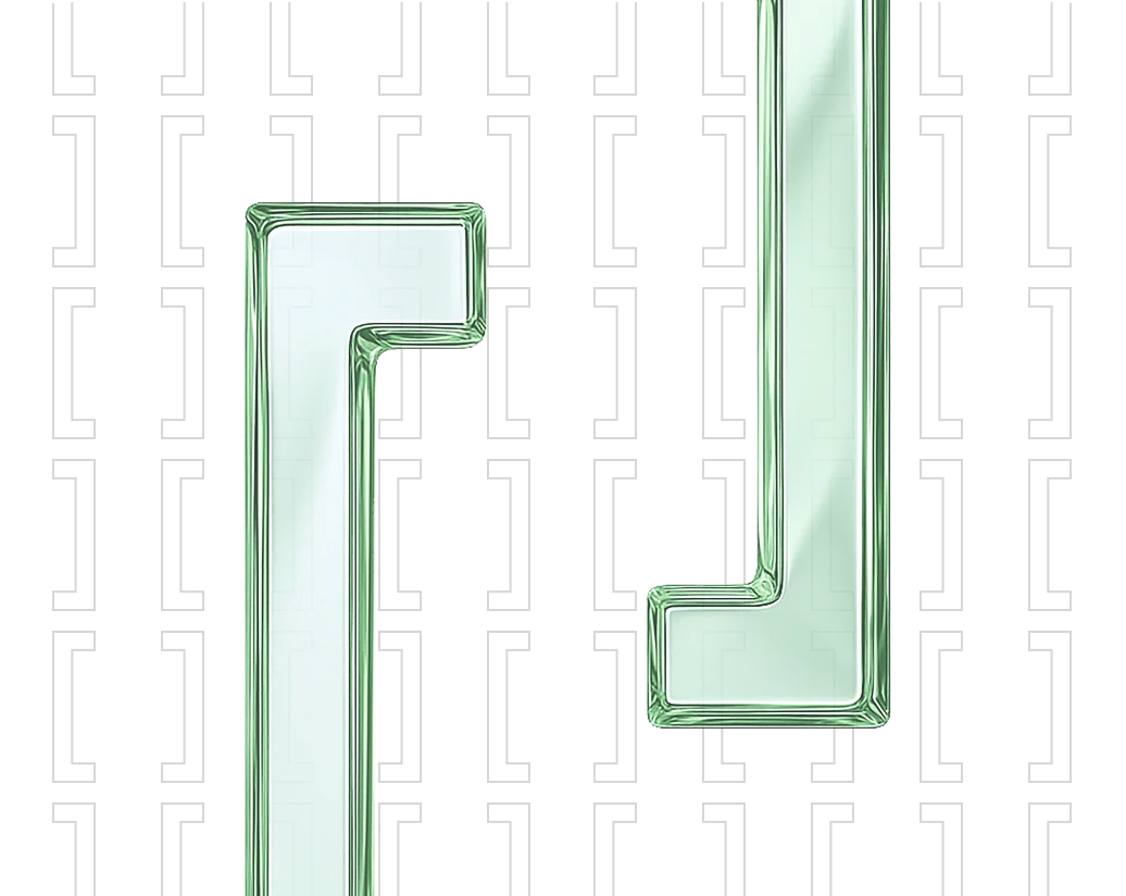 Decorative glass bracket design