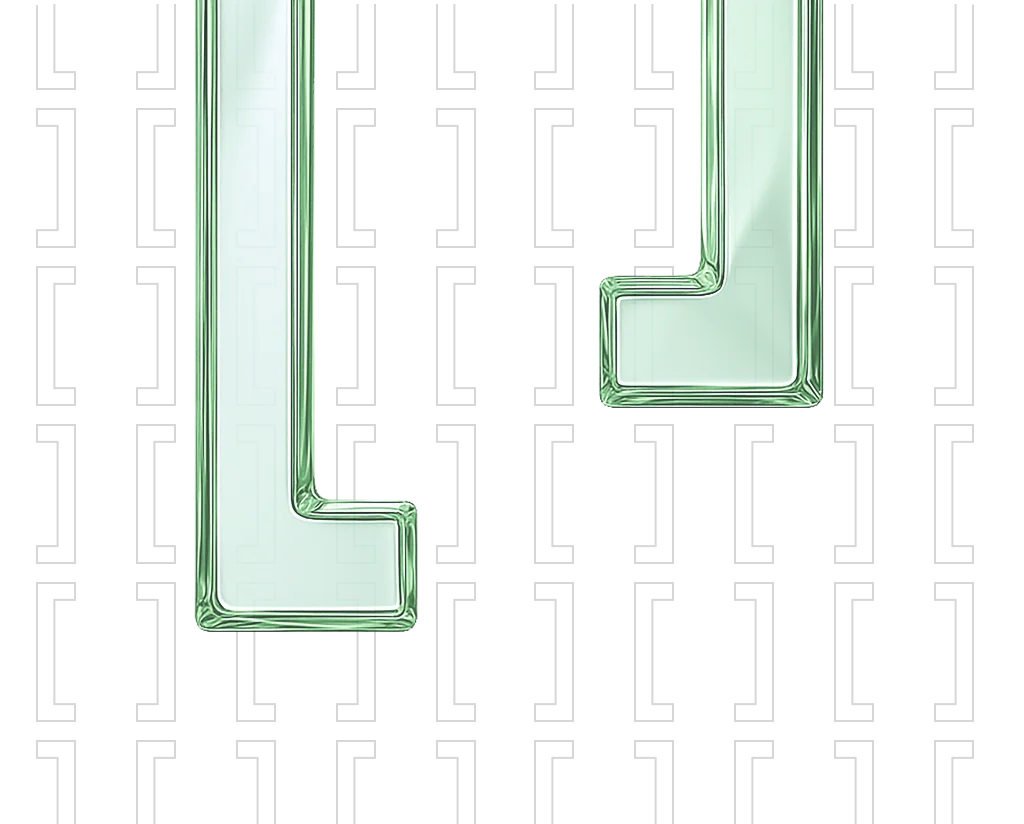 Decorative glass bracket design